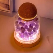 Aromaterapi Kristal Cam Saklama Kavanozu - Turuncu Tuz (100g) - 2