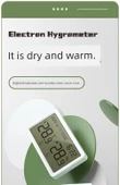 Dijital Termometre Higrometre - Mini - Beyaz - 9