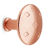 Big Düğme 10 ADET Kulp Mobilya Mutfak Çekmece Dolap Dolabı Kapak Kulpu Kulpları Kulbu Bakır Metal thumbnail 3