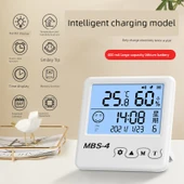 Dijital Sıcaklık ve Nem Ölçer - Akıllı USB Şarjlı - 1