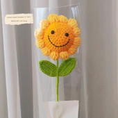 El Yapımı Tığ İşi Gülen Yüzlü Ayçiçeği Yün Buketi - Gülen Ayçiçeği thumbnail 1