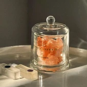 Aromaterapi Kristal Cam Saklama Kavanozu - Altın Çan Kavanoz (300g) - 1