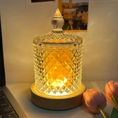 Aromaterapi Kristal Cam Saklama Kavanozu - Altın Çan Kavanoz (300g) - 4