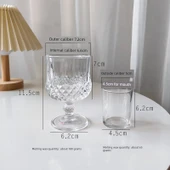 DIY Aromaterapi Mum Cam Bardak - Elmas Bardak Seti (Küçük Bardak Dahil) - 1