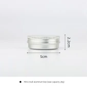 Aromaterapi Mum Kutusu - Mini Yuvarlak Alüminyum Kutu [Mum 20g] - 1