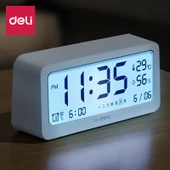 Yüksek Hassasiyetli Beyaz Higrometre - Sıcaklık, Nem ve Saat Özellikli - 2