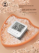 Bebek Odası Termometre Higrometresi - Arkadan Aydınlatmalı, Alarm, Takvim ve Askılı - 5