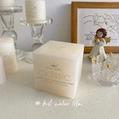 Fildişi Silindir Mum - Mini Boy (5cm, 10 Saat) - 10