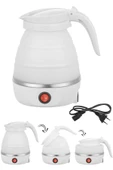 Tilbe Home Silikon Katlanır Elektrikli Kahve Çay Su Isıtıcı Kettle Taşınabilir Seyahat Piknik Demlik 600ml. - 1
