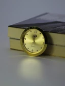 Mini Araba Saati - 45/40mm - Gümüş Kasa - Beyaz Zemin - Arap Rakamlı - 3