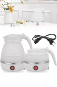Tilbe Home Silikon Katlanır Elektrikli Kahve Çay Su Isıtıcı Kettle Taşınabilir Seyahat Piknik Demlik 600ml. - 4