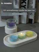 DIY Aromaterapi Mum Yapım Seti - Çiçek Şekilli Çay Mumu Kabı 2'li Paket thumbnail 2