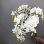 Yapay 9 Başlıklı Film Phalaenopsis Orkide Çiçeği - Açık Mor - 10