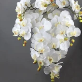 Yapay 9 Başlıklı Film Phalaenopsis Orkide Çiçeği - Açık Mor - 9