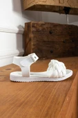 Albishoes Kız Çocuk Cırtlı Yazlık Hafif Rahat Taban Çocuk Sandalet Örgülü Yumuşak Sandalet (25-35) - 3