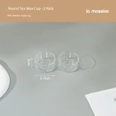 DIY Aromaterapi Mum Yapım Seti - Yuvarlak Çay Mumu Kabı 2'li Paket - 1