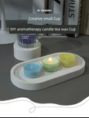 DIY Aromaterapi Mum Yapım Seti - Çiçek Şekilli Çay Mumu Kabı 2'li Paket thumbnail 7