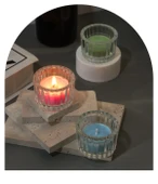 DIY Aromaterapi Mum Yapım Seti - Beş Köşeli Yıldız Çay Mumu Kabı 2'li Paket - 10
