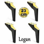Logan 4 Adet 23 Cm Siyah Gold Lüks Mobilya Kanepe Tv Ünitesi Berjer Koltuk Ayağı Konsol Ayakları thumbnail 1