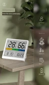Manyetik Buzdolabı Termometre Higrometresi - Direkt Takılan Termometre + Arka Işıklı Elektronik Higrometre - 8