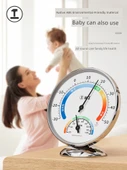 Mini Fildişi Beyazı Termometre Higrometre - Askılıklı - 3