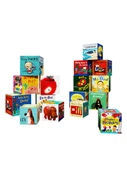 Resimli Kitaplık Duvar Dekoru - B10320 Resimli Kitap Kutusu 1A-KT Kartı - Süper Küçük - 6