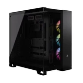 CORSAIR 6500X iCUE Link RGB Temperli Camlı Mid-Tower Siyah Bilgisayar Kasası-CC-9011269-WW - 1