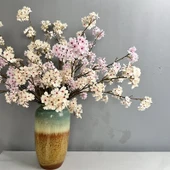 Yapay Armut Çiçeği Dalı - Tatlı Armut Çiçekleri Beyaz (90cm) - 11