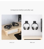 Bluetooth Kulaklık Standı - Siyah Asma Aparatlı + Ağız Yamalı - 9