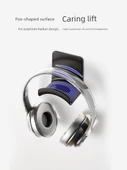 Bluetooth Kulaklık Standı - Siyah Asma Aparatlı + Ayı Yamalı - 5