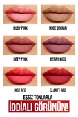 Permanent Matte Lipstick 05 Hot Red  Uzun Süre Kalıcı - 4