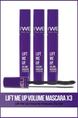 NEW WELL 3x Lift me up Volume Mascara 8 ml Üçlü Set - 1