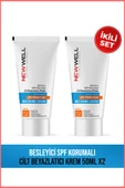 NEW WELL 2 Adet Besleyici SPF Korumalı Cilt Beyazlatıcı Krem 50ML - 1