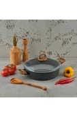 Leydi Marble Natura Granit Kısa Tencere 28 Cm - 1