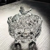 Gece Lambalı Cam Tütsü Taş Saklama Kutusu - Pudra Kristal (200g) thumbnail 6