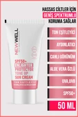 Ton Eşitleyici Yüksek Koruma Etkili Spf50+ Aydınlatıcı Pembe Yüz Güneş Kremi 50 ML - 2