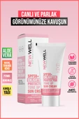 Ton Eşitleyici Yüksek Koruma Etkili Spf50+ Aydınlatıcı Pembe Yüz Güneş Kremi 50 ML - 3