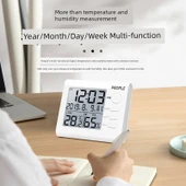 Dijital Termometre Higrometre - RE-W1002 [Tek Tuş Erteleme] - 6