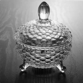 Gece Lambalı Cam Tütsü Taş Saklama Kutusu - Yeşil Kristal (200g) thumbnail 4