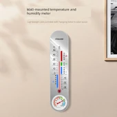 İç Ortam Termometre Higrometre - Krem Beyaz Asılı (Geliştirilmiş) thumbnail 5
