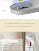 İç Ortam Termometre Higrometre - Krem Beyaz Asılı (Geliştirilmiş) thumbnail 11