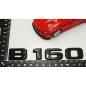 B 160 Bagaj Parlak Siyah ABS 3M 3D Yazı Logo - 5