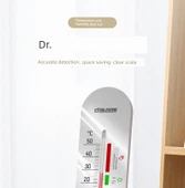 İç Ortam Termometre Higrometre - Krem Beyaz Asılı (Geliştirilmiş) thumbnail 7