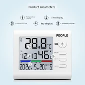 Bebek Odası Sıcaklık ve Nem Ölçer - Arka Işıklı RE-W1002S - 6