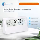 Dijital Higrometre Termometre - Mini 0526 Beyaz - 2