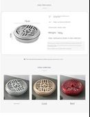 Alaşımlı Kapaksız Sinek Kovucu Buhurdanlık - Gümüş [5 Adet] thumbnail 9