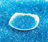 Kristal Cam Aromaterapi Difüzörü - Deniz Mavisi 2-4mm Kristal Degaussing Taşı 200g - 1