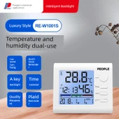 Bebek Odası Sıcaklık ve Nem Ölçer - Arka Işıklı RE-W1001S - 1