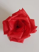 Yapay Gül Çiçeği - Süt Beyazı Gül Başı (Yaklaşık 8cm) - 4