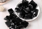 Kristal Cam Aromaterapi Difüzörü - Obsidyen 2-4cm 100g - 1